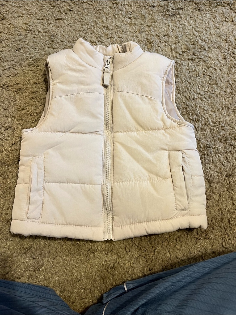 Nicole Miller New York Kids Cream Puffer Vest - Lightweight Quilted Vest